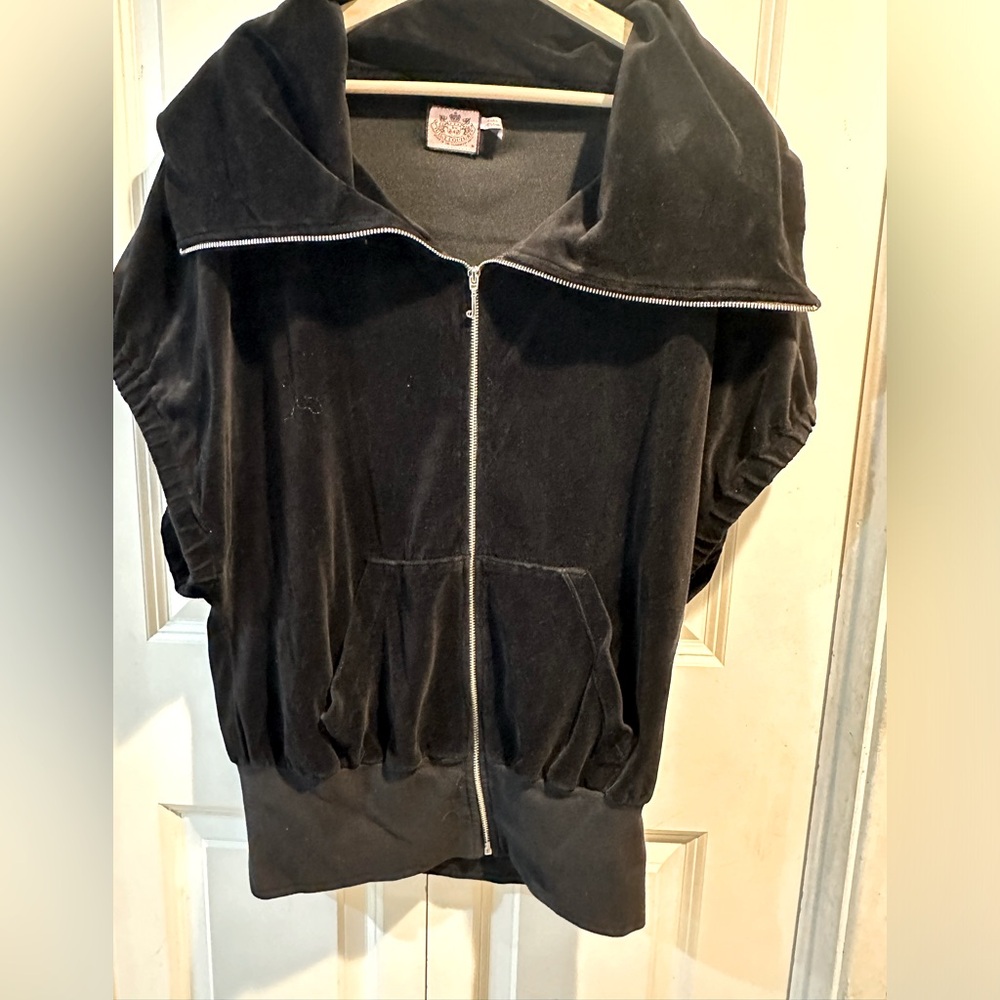 Juicy couture black short sleeve sweater